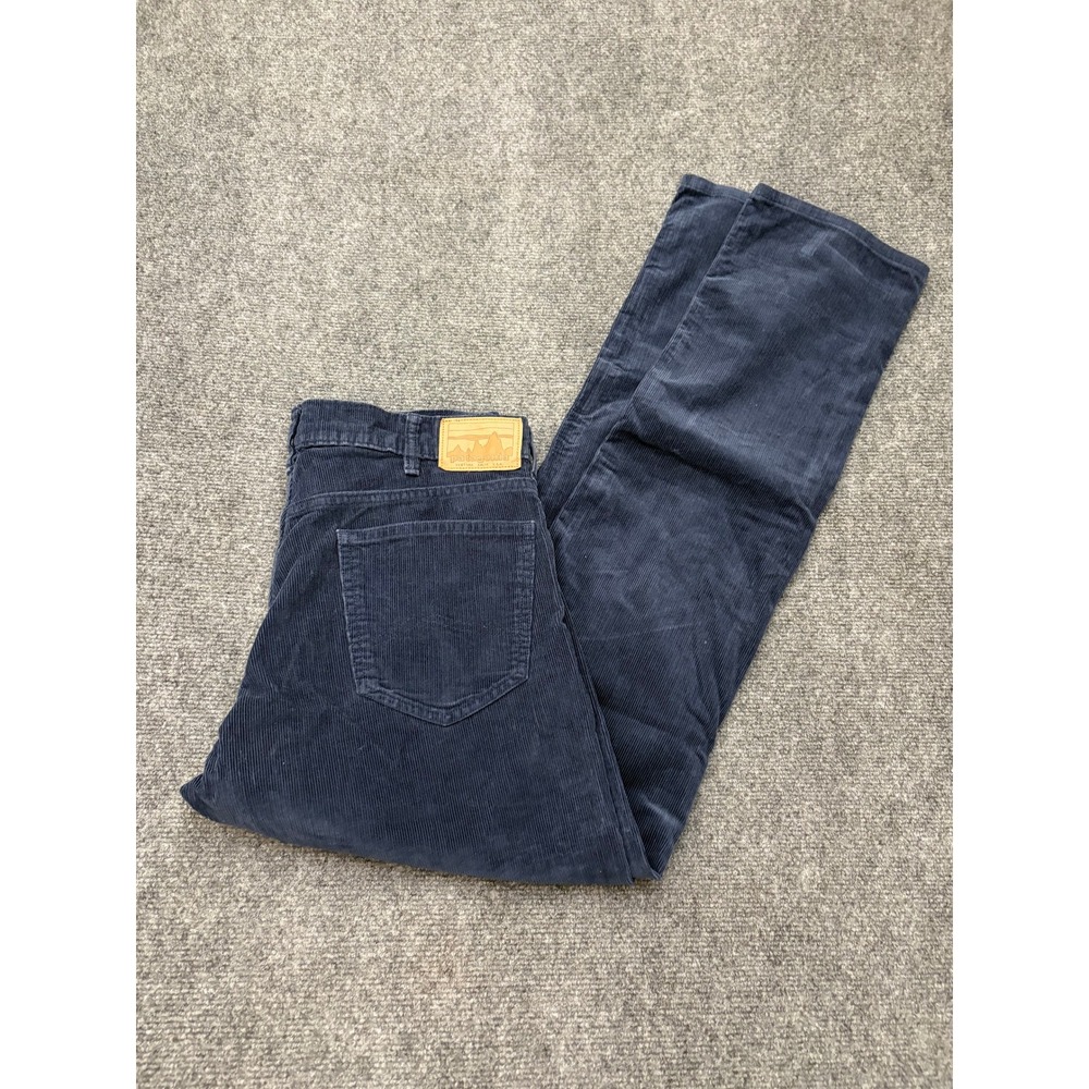 Patagonia Mens Organic Cotton Corduroy Pants Navy Blue 31x32 Straight Leg